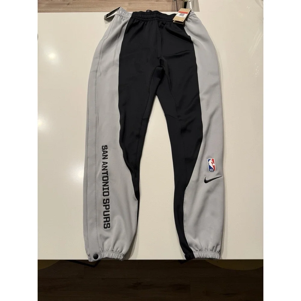 Nike San Antonio Spurs Authentic Showtime Dri-FIT Pants FB5765-010 Mens LT
